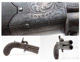 FACTORY ENGRAVED Antique WESTLEY RICHARDS Swivel Breech Percussion PISTOL
RARE Double Barrel with SCREW OFF BARRELS