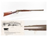 LETTERED 1895 Antique WINCHESTER M1892 Lever Action .32 WCF REPEATING RIFLE OCTAGON BARREL Rifle with FACTORY LETTER - 1 of 25