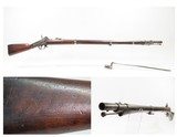 CIVIL WAR Era Antique MONSEUR of LIEGE Percussion RIFLE-MUSKET w/BAYONETFor Export to AMERICAN BELLIGERENTS 1861-1865 - 1 of 25