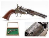 Very Nice ANTEBELLUM Antique Pre-CIVIL WAR COLT M1849 Perc. POCKET Revolver 1856 mfg. Civil War Revolver w/GLASS DISPLAY CASE - 1 of 18