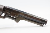 Very Nice ANTEBELLUM Antique Pre-CIVIL WAR COLT M1849 Perc. POCKET Revolver 1856 mfg. Civil War Revolver w/GLASS DISPLAY CASE - 4 of 18