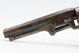 Very Nice ANTEBELLUM Antique Pre-CIVIL WAR COLT M1849 Perc. POCKET Revolver 1856 mfg. Civil War Revolver w/GLASS DISPLAY CASE - 15 of 18