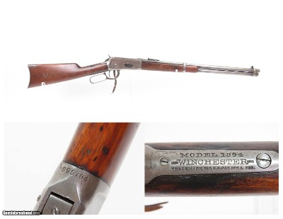 1920 mfg. WINCHESTER M1894 .30 WCF Lever Action SR Carbine C&R DEER HUNTER
ICONIC Hunting/Sporting Rifle CARVED HEART in Stock