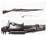 INDIAN WARS Antique U.S. SPRINGFIELD M1879 Breech Loader TRAPDOOR w/BAYONET With SOCKET BAYONET and LEATHER SLING - 1 of 25