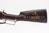 1894 mfg. TACK DECORATED Antique J.M. MARLIN M1889 .32-20 WCF Lever RifleNATIVE AMEREICAN Style BRASS Tack Decoration - 24 of 25