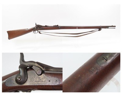 INDIAN WARS Antique U.S. SPRINGFIELD M1879 Breech Load TRAPDOOR w/CARTOUCHE Master Armorer SAMUEL W. PORTER Inspected