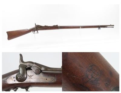 INDIAN WARS Antique U.S. SPRINGFIELD M1879 Breech Load TRAPDOOR w/CARTOUCHE Master Armorer SAMUEL W. PORTER Inspected