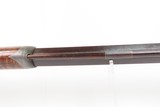 c1850s Antique BUFFALO LONG RIFLE by J.W. VAN METER DARKE COUNTY, OHIO .65
25 LB. HEAVY LARGE BORE OCTAGONAL - 9 of 25
