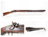c1850s Antique BUFFALO LONG RIFLE by J.W. VAN METER DARKE COUNTY, OHIO .65
25 LB. HEAVY LARGE BORE OCTAGONAL - 1 of 25