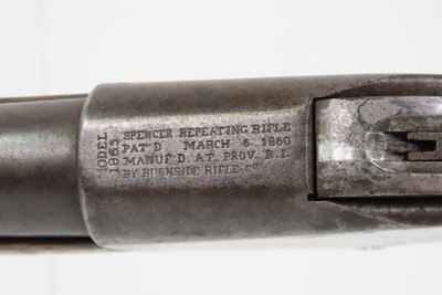 CIVIL WAR/FRONTIER Antique U.S. BURNSIDE M1865 SPENCER Saddle Ring CARBINECavalry BREECH LOADING Saddle Ring Carbine - Image 12 of 19