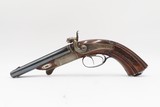 BERLIN GERMANY Antique BARELLA Double Barrel PINFIRE Side x Side Pistol .44 Elegant Royal Gunmaker to the Likes of Wilhelm I - 14 of 19
