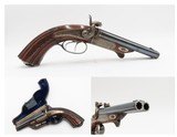 BERLIN GERMANY Antique BARELLA Double Barrel PINFIRE Side x Side Pistol .44 Elegant Royal Gunmaker to the Likes of Wilhelm I - 1 of 19
