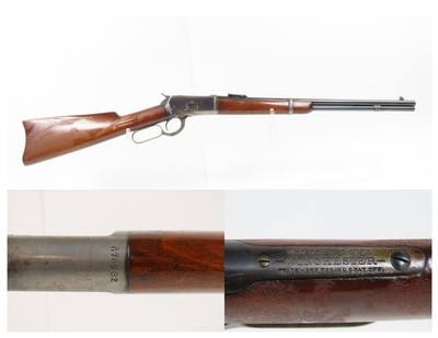 1912 mfg. WINCHESTER M1892 Lever Action Repeating SR CARBINE .25-20 WCF C&R Pre-WORLD WAR I Classic SADDLE RING CARBINE
