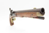 ENGRAVED Antique “KENTUCKY” Self Defense American Pistol w/BRASS FURNITUREMid-1800s AMERICAN .52 Caliber PERCUSSION Pistol - 17 of 18