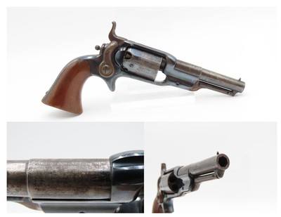 NICE Antique Post-CIVIL WAR COLT M1855 ROOT Sidehammer .31 POCKET Revolver
PERCUSSION Side-hammer Revolver Made in 1867