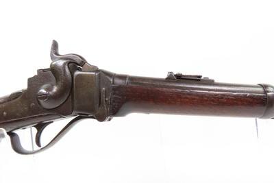 Antique U.S. SHARPS New Model 1865 Cartridge Conversion SADDLE RING Carbine CIVIL WAR/WILD WEST US Contract MILITARY LONGARM - Image 4 of 22