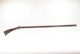 SILVER INLAY Engraved JACOB DEEMER Antique Percussion Conversion LONG RIFLE “J.D.” SIGNED Kentucky Style HOMESTEAD Long Rifle - 1 of 25