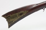 SILVER INLAY Engraved JACOB DEEMER Antique Percussion Conversion LONG RIFLE “J.D.” SIGNED Kentucky Style HOMESTEAD Long Rifle - 24 of 25