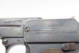 RHEINMETALL Dreyse M1907 7.65 Semi-Automatic SELF-DEFENSE Pistol C&RSmall Conceal & Carry Pistol Made Circa 1910 - 16 of 18