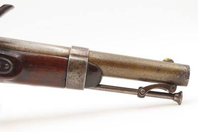 Antique ASA WATERS U.S. M1836 .54 Smoothbore FLINTLOCK Pistol w/CARTOUCHES STANDARD ISSUE of the MEXICAN-AMERICAN WAR! - Image 3 of 19