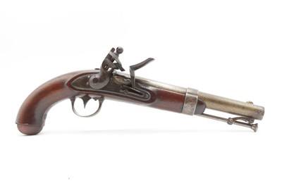 Antique ASA WATERS U.S. M1836 .54 Smoothbore FLINTLOCK Pistol w/CARTOUCHES STANDARD ISSUE of the MEXICAN-AMERICAN WAR! - Image 2 of 19