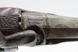 ENGRAVED & SILVER Mounted Antique DERINGER Percussion Pistol KILLED LINCOLN Henry Deringer’s Famous Pocket Pistol GERMAN SILVER - 11 of 16