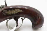 ENGRAVED & SILVER Mounted Antique DERINGER Percussion Pistol KILLED LINCOLN Henry Deringer’s Famous Pocket Pistol GERMAN SILVER - 14 of 16