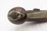 ENGRAVED & SILVER Mounted Antique DERINGER Percussion Pistol KILLED LINCOLN Henry Deringer’s Famous Pocket Pistol GERMAN SILVER - 7 of 16