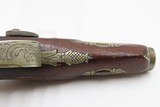 ENGRAVED & SILVER Mounted Antique DERINGER Percussion Pistol KILLED LINCOLN Henry Deringer’s Famous Pocket Pistol GERMAN SILVER - 6 of 16