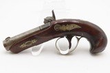 ENGRAVED & SILVER Mounted Antique DERINGER Percussion Pistol KILLED LINCOLN Henry Deringer’s Famous Pocket Pistol GERMAN SILVER - 12 of 16