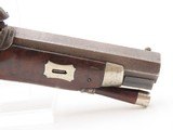ENGRAVED & SILVER Mounted Antique DERINGER Percussion Pistol KILLED LINCOLN Henry Deringer’s Famous Pocket Pistol GERMAN SILVER - 5 of 18