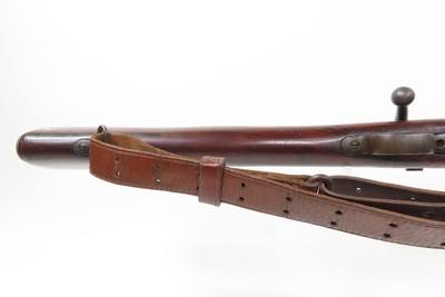 WORLD WAR II U.S. Remington M1903 BOLT ACTION .30-06 C&R Rifle w/SLING WWII Early 1942 mfg. with “RA/FLAMING BOMB/12-41” Barrel - Image 8 of 21