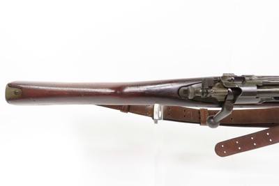 WORLD WAR II U.S. Remington M1903 BOLT ACTION .30-06 C&R Rifle w/SLING WWII Early 1942 mfg. with “RA/FLAMING BOMB/12-41” Barrel - Image 12 of 21