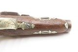 ENGRAVED & SILVER Mounted A.J. PLATE Antique DERINGER .42 Percussion Pistol SAN FRANCISCO Retailer Marked POCKET PISTOL - 9 of 14
