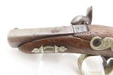 ENGRAVED & SILVER Mounted A.J. PLATE Antique DERINGER .42 Percussion Pistol SAN FRANCISCO Retailer Marked POCKET PISTOL - 6 of 14