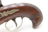 ENGRAVED & SILVER Mounted Antique DERINGER Percussion Pistol KILLED LINCOLN Henry Deringer’s Famous Pocket Pistol GERMAN SILVER - 11 of 13