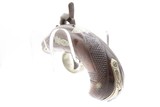 ENGRAVED & SILVER Mounted Antique DERINGER Percussion Pistol KILLED LINCOLN Henry Deringer’s Famous Pocket Pistol GERMAN SILVER - 13 of 13