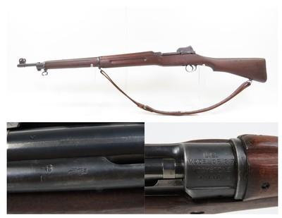 Canadian Marked WORLD WAR I Era U.S. EDDYSTONE M1917 .30-06 Bolt Action C&R 1918 FLAMING BOMB Marked WWI Rifle w/LEATHER SLING
