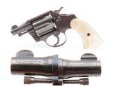 NICE 1932 COLT Snub Nose “DETECTIVE SPECIAL” .38 C&R Revolver PEARL GRIPS
Perfect CONCEAL & CARRY Self Defense Pistol