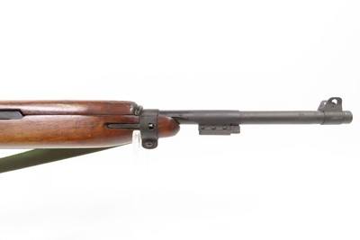 WORLD WAR II Era U.S. INLAND M1 Carbine SEMI-AUTOMATIC Light Rifle WWII C&R w/WEB SLING, OILER, and 1943 DUAL MAGAZINE POUCH - Image 3 of 23
