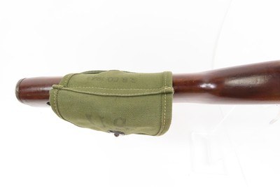 WORLD WAR II Era U.S. INLAND M1 Carbine SEMI-AUTOMATIC Light Rifle WWII C&R w/WEB SLING, OILER, and 1943 DUAL MAGAZINE POUCH - Image 12 of 23