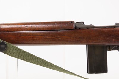 WORLD WAR II Era U.S. INLAND M1 Carbine SEMI-AUTOMATIC Light Rifle WWII C&R w/WEB SLING, OILER, and 1943 DUAL MAGAZINE POUCH - Image 20 of 23