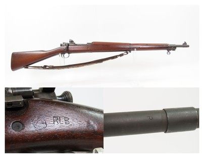 WORLD WAR 2 U.S. SMITH-CORONA M1903A3 .30-06 Bolt Action C&R MILITARY Rifle Infantry Rifle Made in 1944 w/M1907 LEATHER SLING