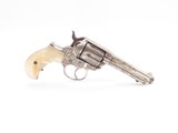 ENGRAVED Antique COLT M1877 “THUNDERER” .41 DA Revolver PEARL GRIP Hartford Made Double Action Revolver Mfg. in 1882 - 3 of 19