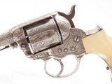ENGRAVED Antique COLT M1877 “THUNDERER” .41 DA Revolver PEARL GRIP Hartford Made Double Action Revolver Mfg. in 1882 - 11 of 19