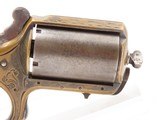 c1876 Antique JAMES REID My Friend KNUCKLE DUSTER .32 RF Revolver ENGRAVED
Catskill, New York BRASS KNUCKLE-PISTOL Combination - 14 of 14
