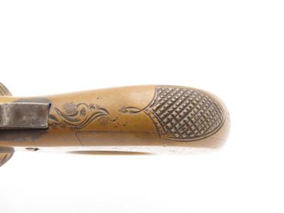 c1876 Antique JAMES REID My Friend KNUCKLE DUSTER .32 RF Revolver ENGRAVEDCatskill, New York BRASS KNUCKLE-PISTOL Combination - Image 7 of 14
