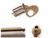 c1876 Antique JAMES REID My Friend KNUCKLE DUSTER .32 RF Revolver ENGRAVED
Catskill, New York BRASS KNUCKLE-PISTOL Combination