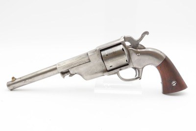RARE CIVIL WAR Antique ALLEN & WHEELOCK Center Hammer Lipfire ARMY Revolver 1 of 250 .44 Caliber LIPFIRE Revolvers Made c. 1861 - Image 7 of 18