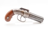 Very Nice ENGRAVED ALLEN & THURBER Antique Worchester PEPPERBOX RevolverGOLD RUSH ERA First DA Revolving Percussion Pistol - 14 of 17